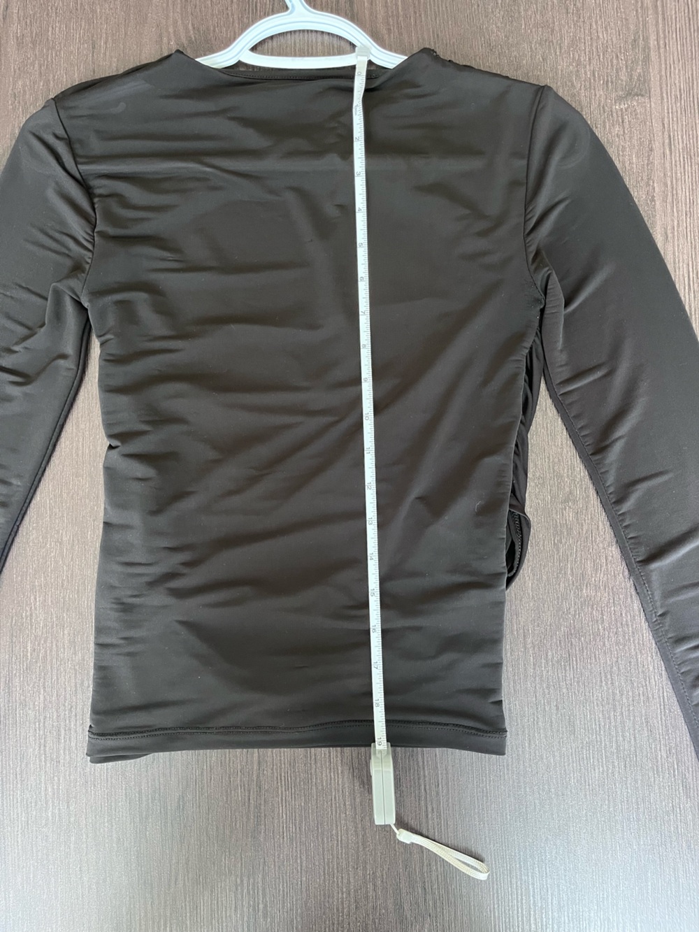 Zara Black Long-Sleeve Ruched Top - Picture 4 of 6